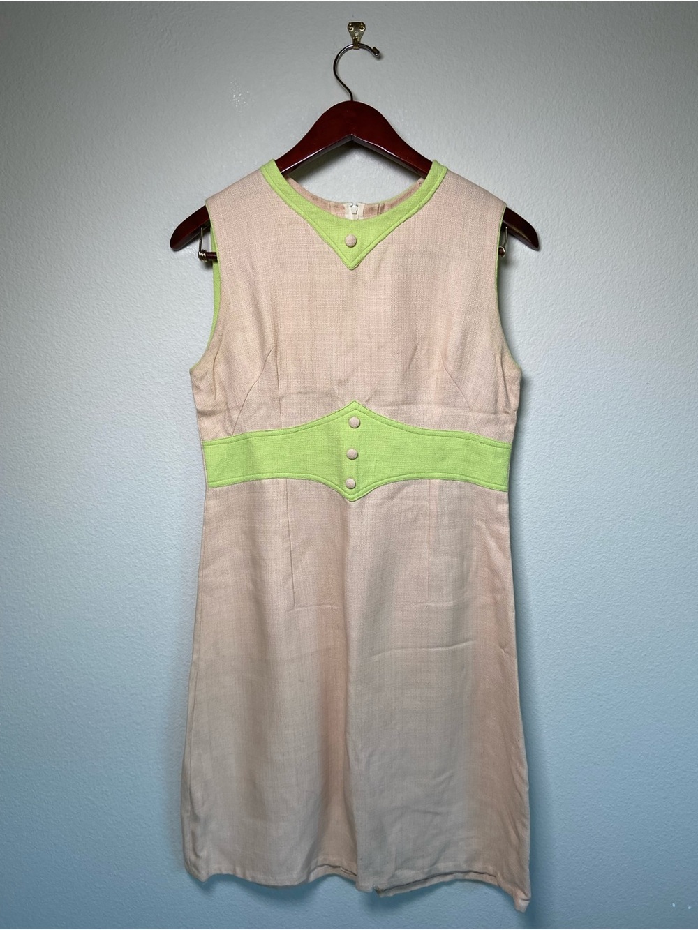 Vintage 1960s Mid Century Modern Mini Dress